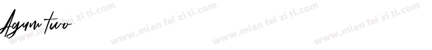 Agum two字体转换